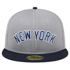 New York Yankees New Era Pivot Mesh 59FIFTY Fitted Hat - Gray - New Era Lifestyle
