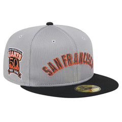 San Francisco Giants New Era Pivot Mesh 59FIFTY Fitted Hat - Gray - New Era Online