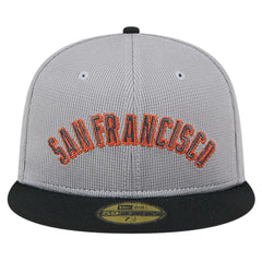 San Francisco Giants New Era Pivot Mesh 59FIFTY Fitted Hat - Gray - New Era Online