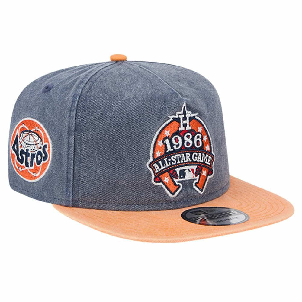 Houston Astros New Era 1986 MLB All-Star Game Pigment Dye Golfer  Snapback Hat - Navy/Orange - New Era Online