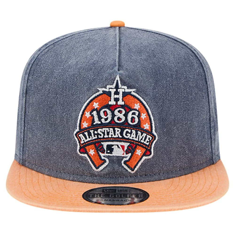 Houston Astros New Era 1986 MLB All-Star Game Pigment Dye Golfer  Snapback Hat - Navy/Orange - New Era Online