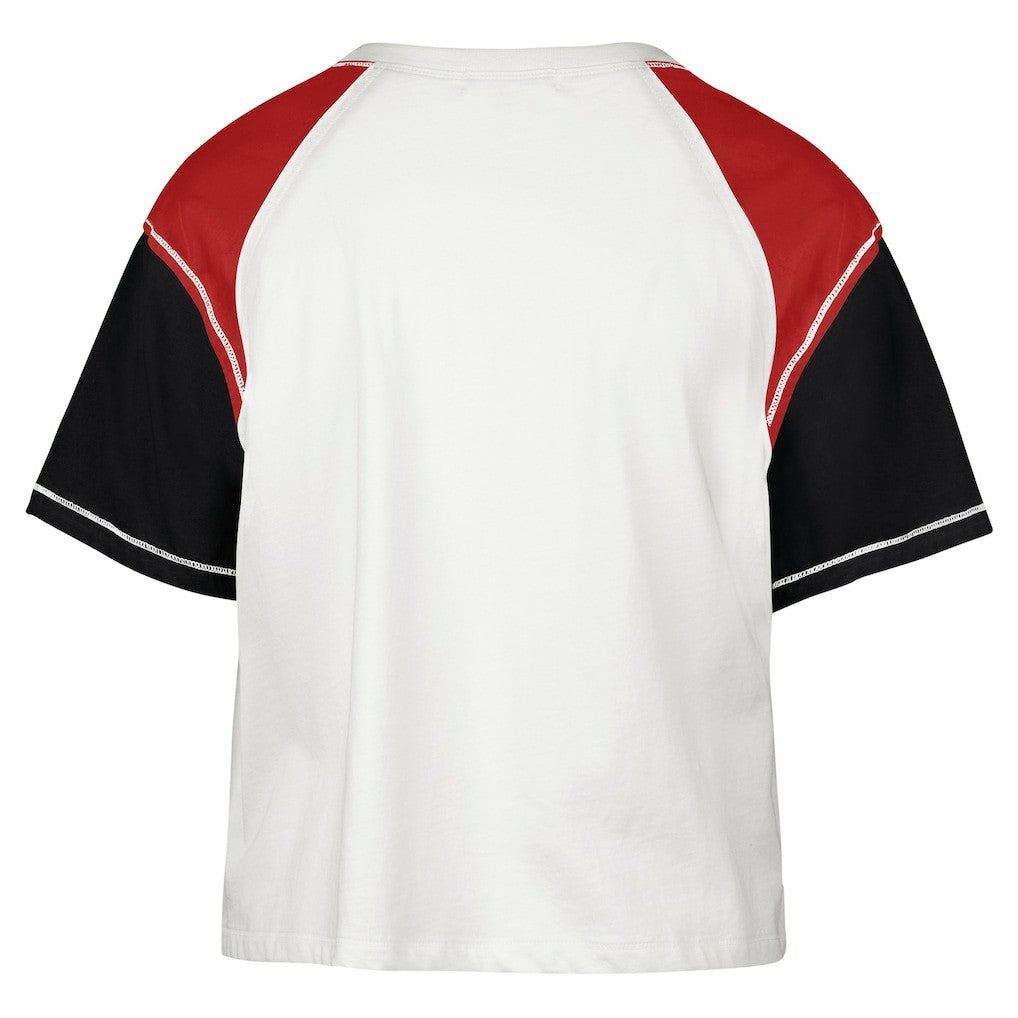 Chicago Bulls '47 Women's Premier Raglan Cropped T-Shirt for sale Cream | 47 brand outlet