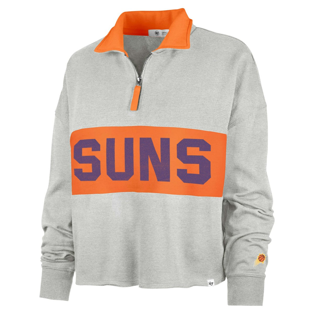 Phoenix Suns '47 Women's Breakthrough Remi Quarter-Zip Jacket Heather Gray | 47 brand US