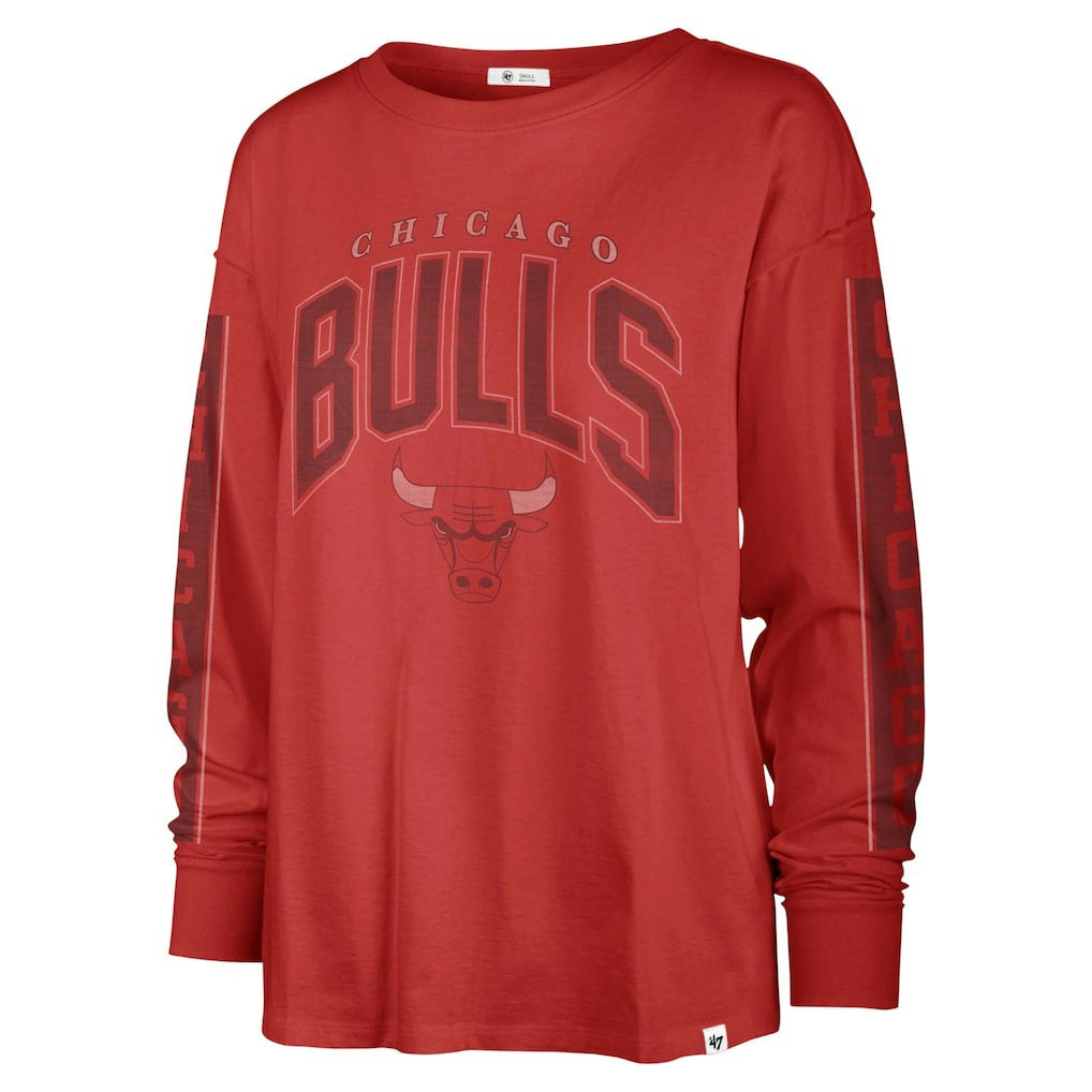 Chicago Bulls '47 Women's Tomcat Long Sleeve T-Shirt for sale Red | 47 brand US