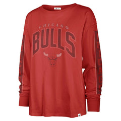Chicago Bulls '47 Women's Tomcat Long Sleeve T-Shirt for sale Red | 47 brand US