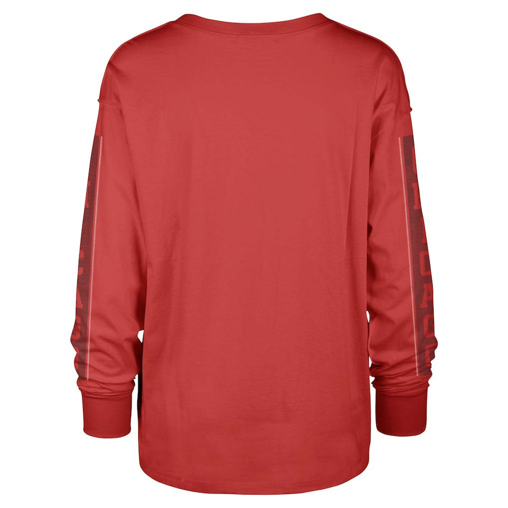 Chicago Bulls '47 Women's Tomcat Long Sleeve T-Shirt for sale Red | 47 brand US