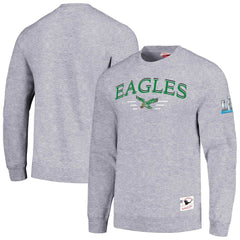 Mitchell & Ness Philadelphia Eagles Rings 2.0 Pullover Sweatshirt Gray