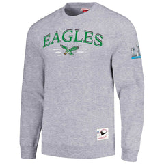 Mitchell & Ness Philadelphia Eagles Rings 2.0 Pullover Sweatshirt Gray