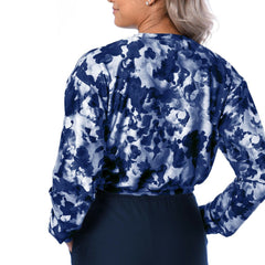 Dallas Cowboys Certo Women's Cropped Long Sleeve T-Shirt Navy