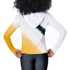 Green Bay Packers Certo Women's Rundown Lightweight Pullover Hoodie White