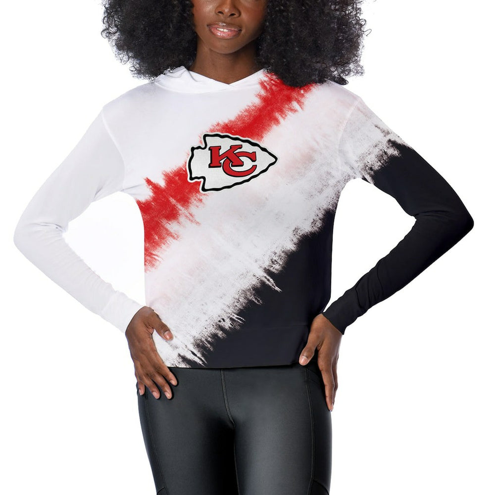 Kansas City Chiefs Certo Women's Rundown Lightweight Pullover Hoodie White