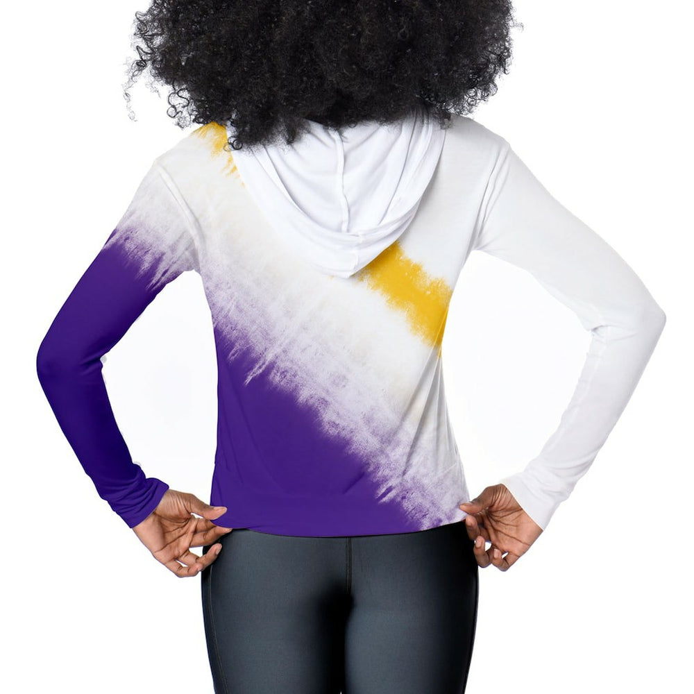 Minnesota Vikings Certo Women's Rundown Lightweight Pullover Hoodie White