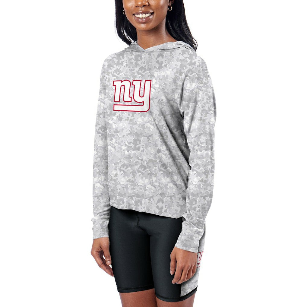 New York Giants Certo Women's Session Pullover Hoodie Gray