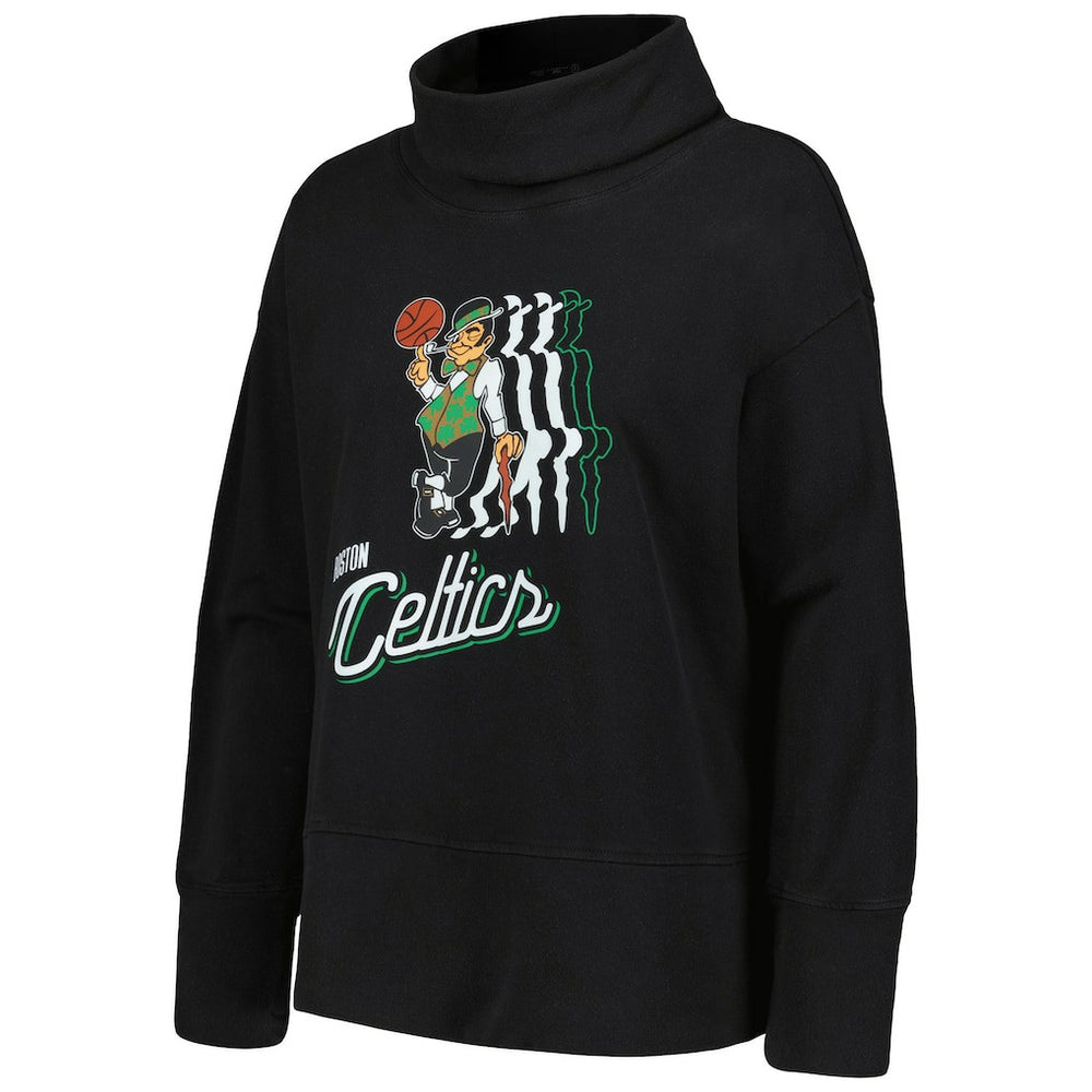 Boston Celtics Levelwear Women's Sunset Pullover Sweatshirt Black