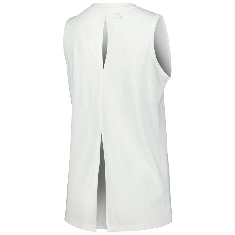 Milwaukee Bucks Levelwear Women's Paisley Peekaboo Tank Top White