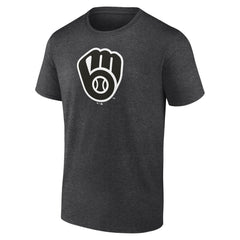Milwaukee Brewers Personalized Monochrome Name & Number T-Shirt - Charcoal - MLB Sale