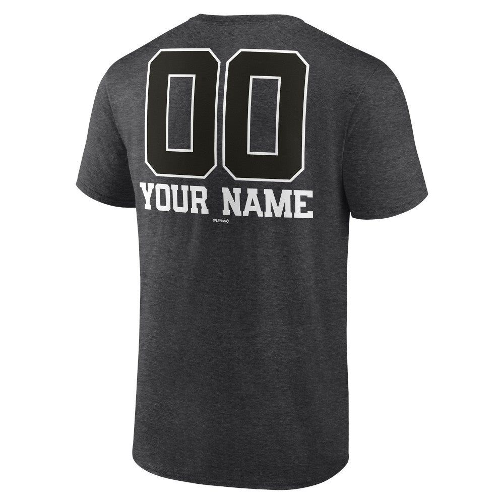 Milwaukee Brewers Personalized Monochrome Name & Number T-Shirt - Charcoal - MLB Sale