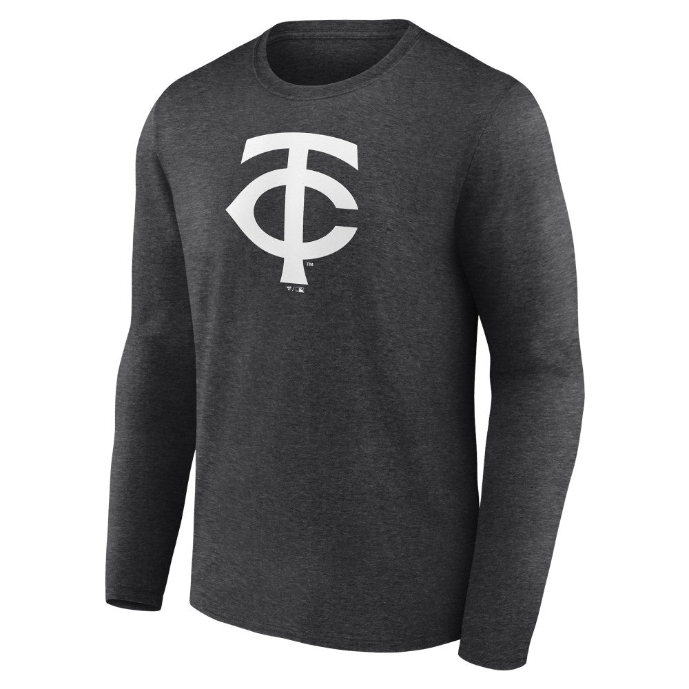 Minnesota Twins Personalized Monochrome Name & Number Long Sleeve T-Shirt - Charcoal - MLB Online