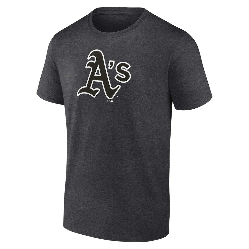 Athletics Personalized Monochrome Name & Number T-Shirt - Charcoal - MLB Online