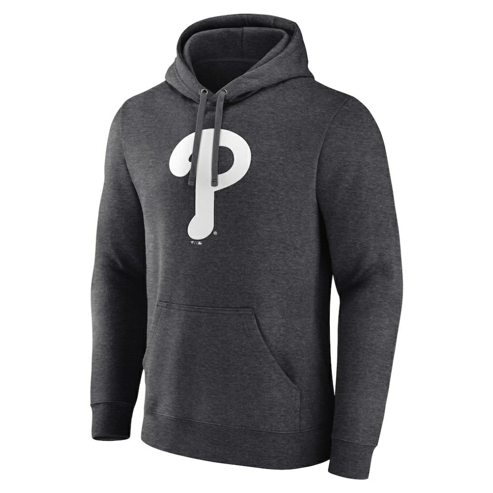 Philadelphia Phillies Personalized Monochrome Name & Number Pullover Hoodie - Charcoal - MLB Sale