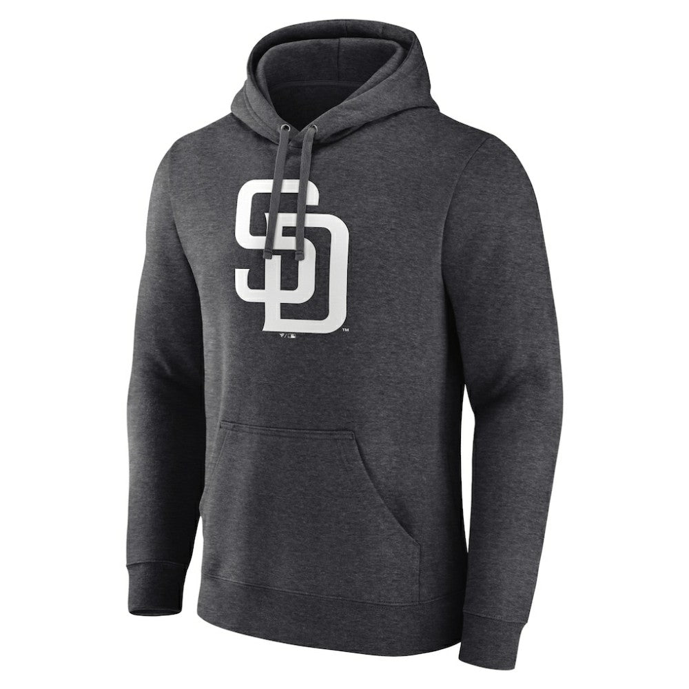 San Diego Padres Personalized Monochrome Name & Number Pullover Hoodie - Charcoal - MLB on Sale