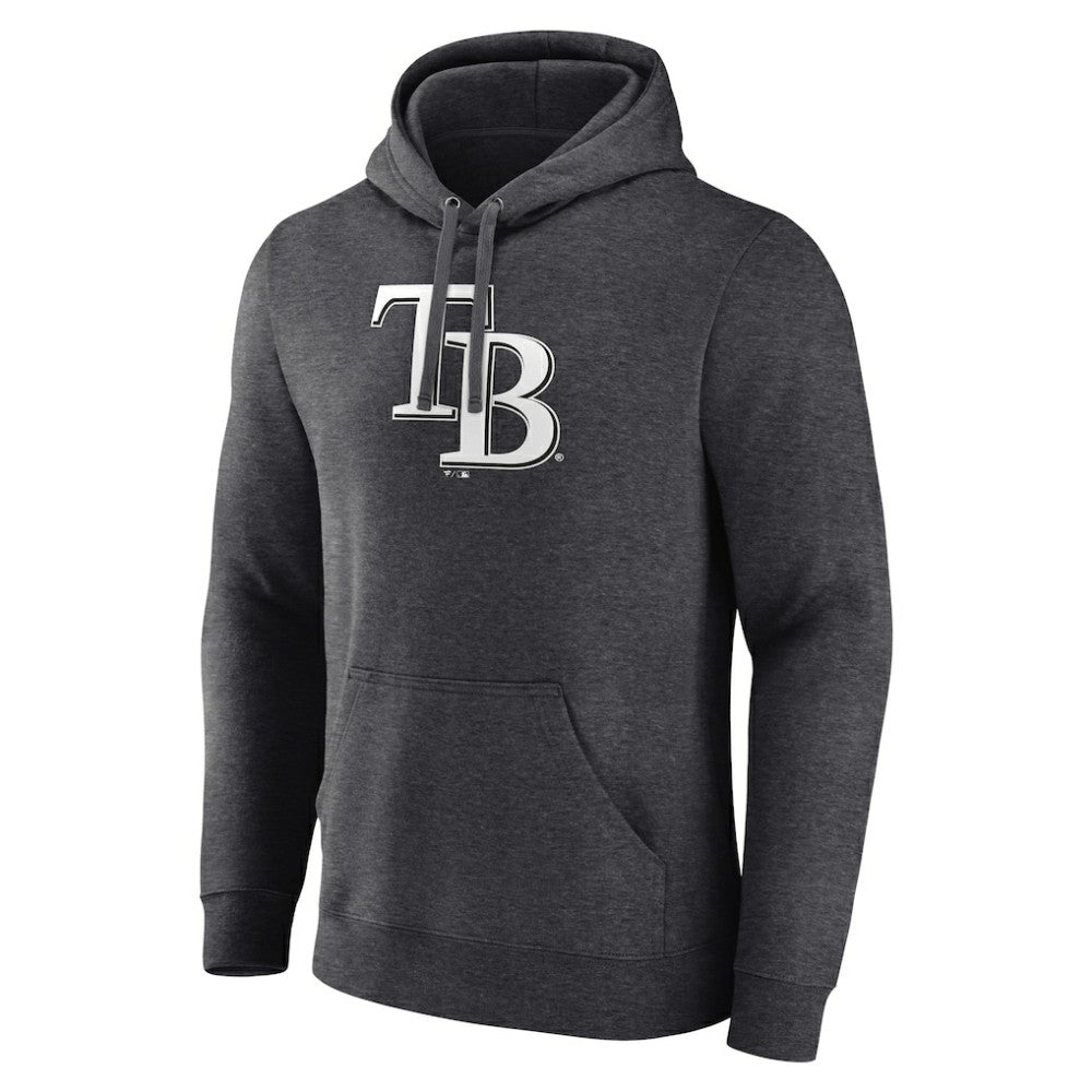Tampa Bay Rays Personalized Monochrome Name & Number Pullover Hoodie - Charcoal - MLB Online