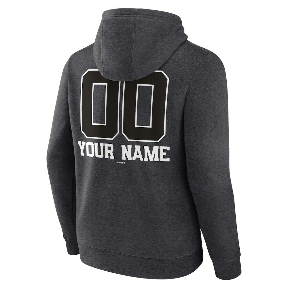 Tampa Bay Rays Personalized Monochrome Name & Number Pullover Hoodie - Charcoal - MLB Online