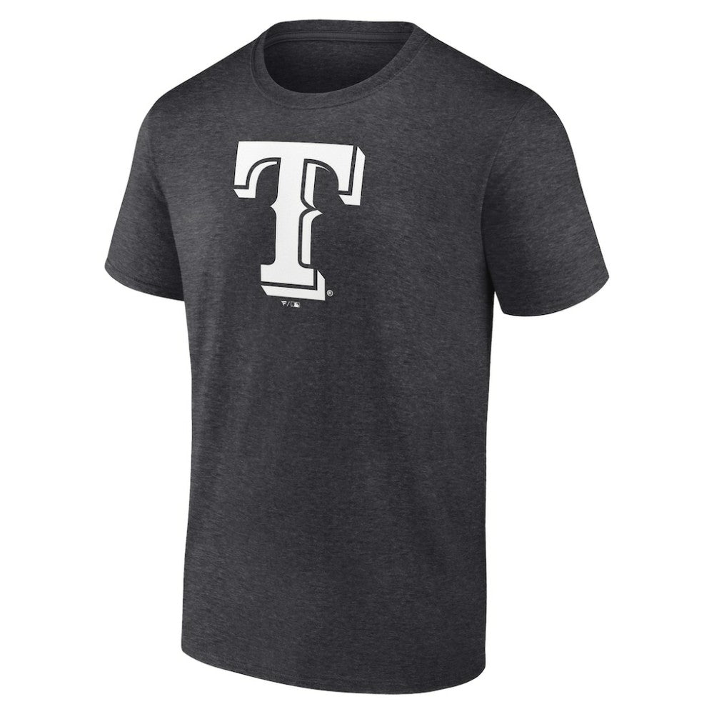 Texas Rangers Personalized Monochrome Name & Number T-Shirt - Charcoal - MLB Lifestyle