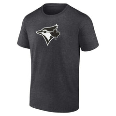 Toronto Blue Jays Personalized Monochrome Name & Number T-Shirt - Charcoal - MLB Discount