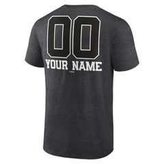 Toronto Blue Jays Personalized Monochrome Name & Number T-Shirt - Charcoal - MLB Discount