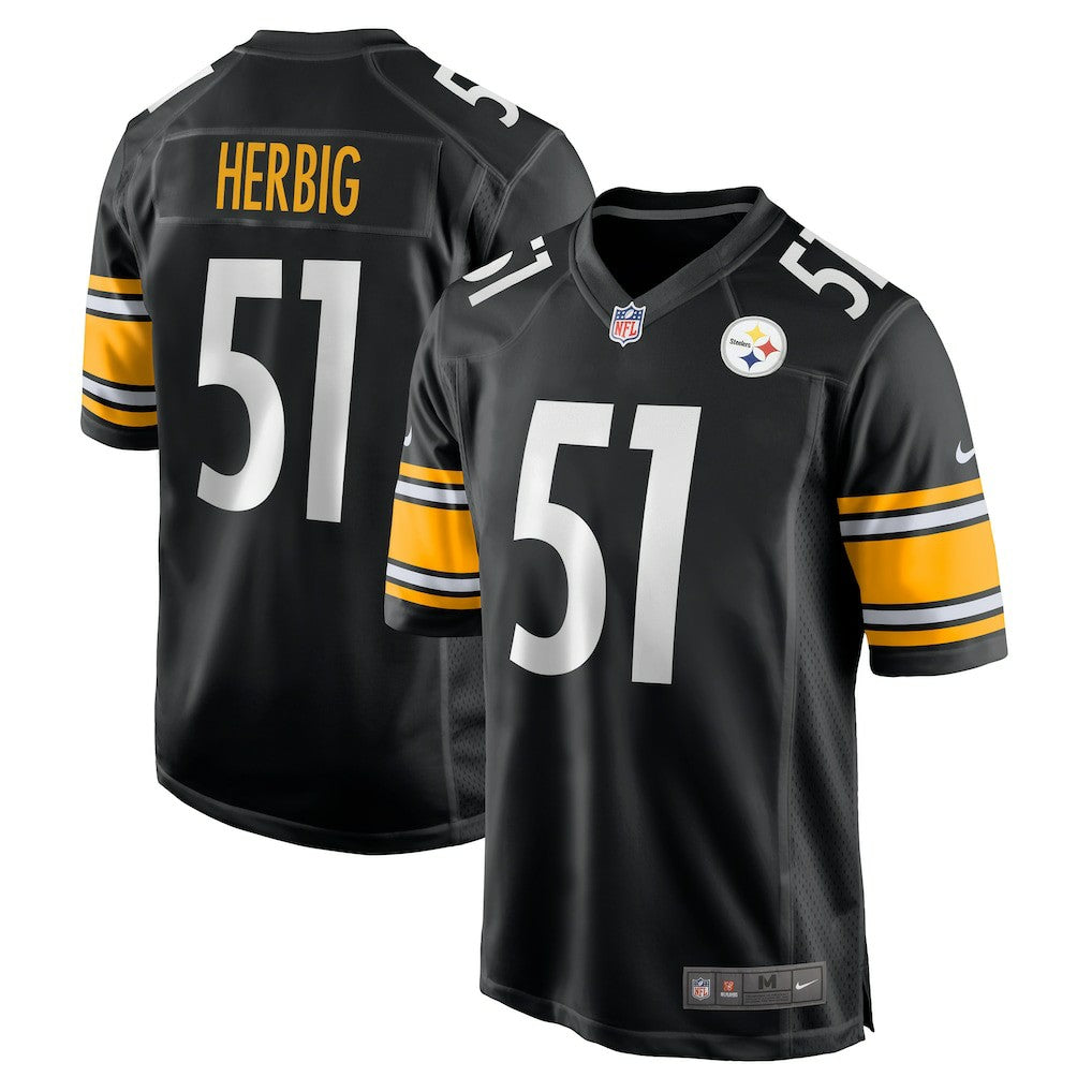 Nike Nick Herbig Pittsburgh Steelers Game Jersey Black