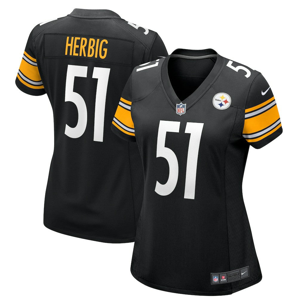 Nike Nick Herbig Pittsburgh Steelers Women's Game Jersey Black