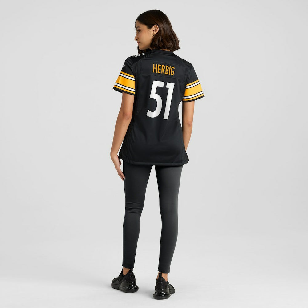 Nike Nick Herbig Pittsburgh Steelers Women's Game Jersey Black