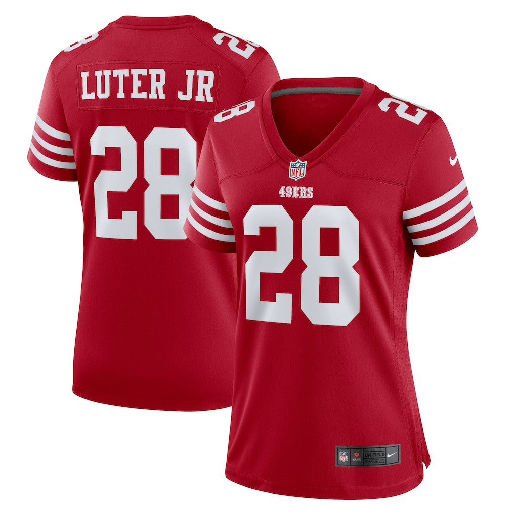 Nike Darrell Luter Jr. San Francisco 49ers Women's Game Jersey Scarlet