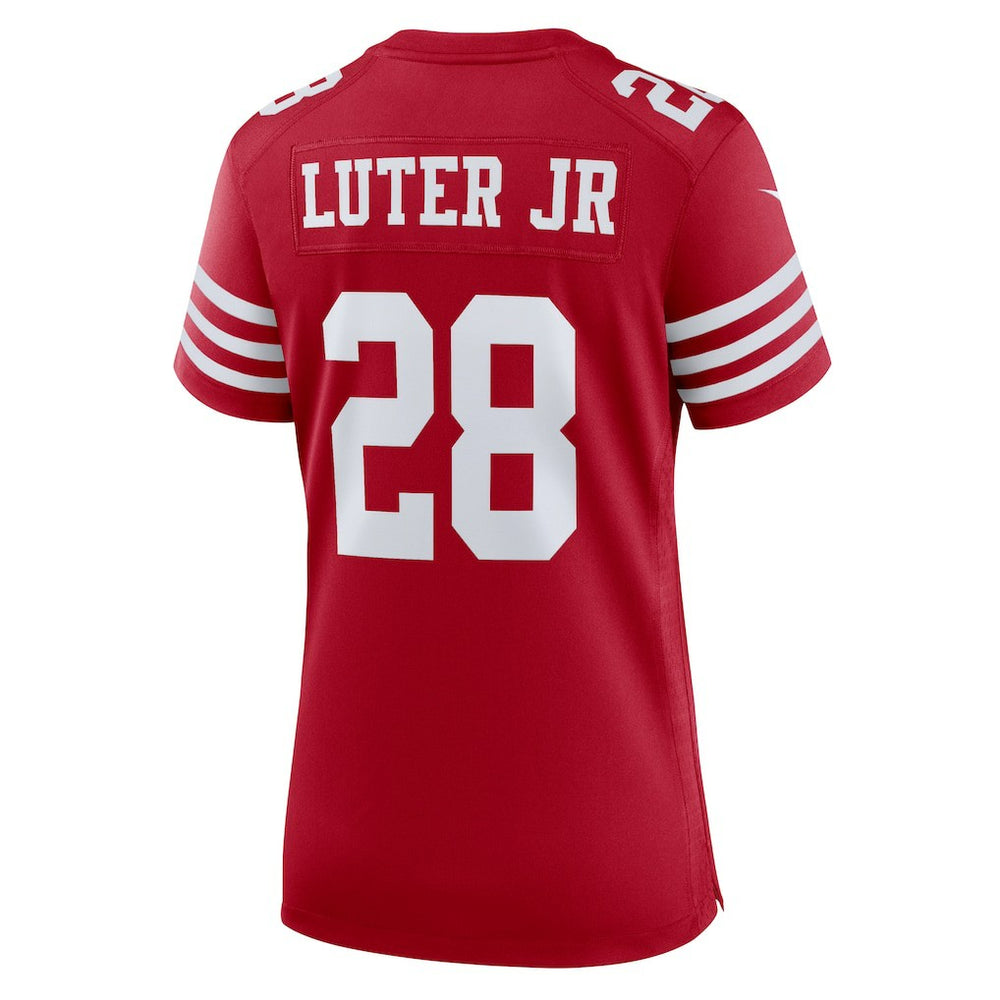 Nike Darrell Luter Jr. San Francisco 49ers Women's Game Jersey Scarlet