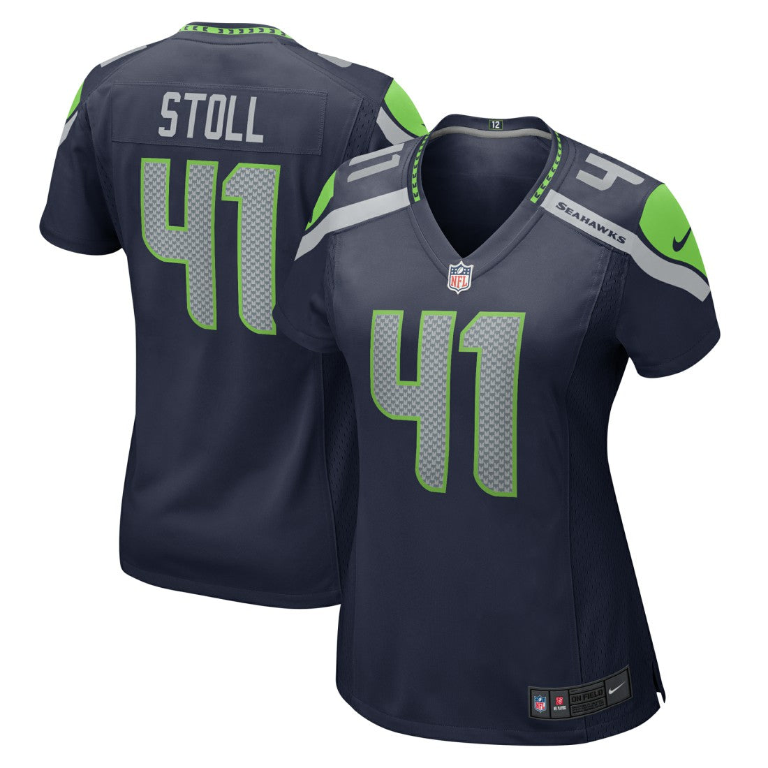 Nike Chris Stoll Seattle Seahawks Women's Team Game Jersey College College Navy