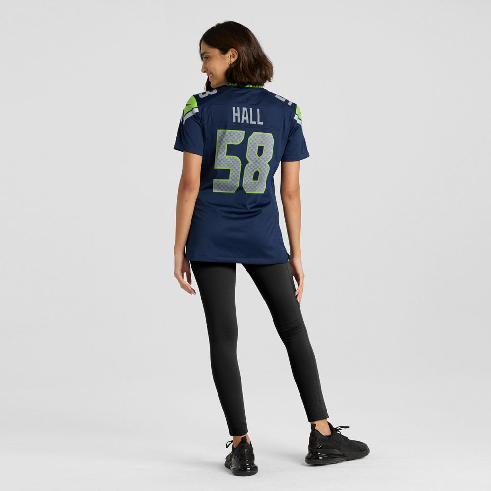 Nike Derick Hall Seattle Seahawks Women's Team Game Jersey College College Navy