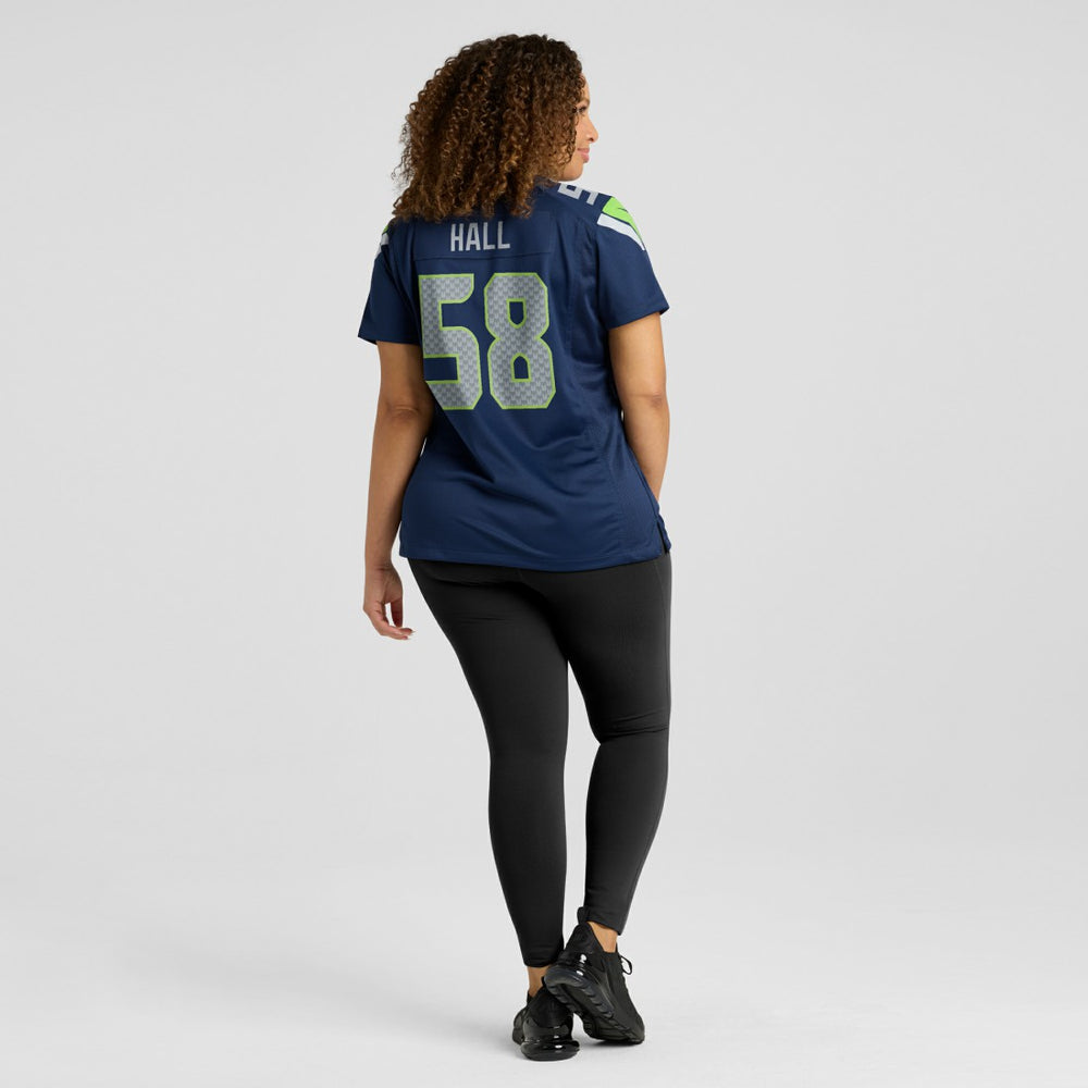 Nike Derick Hall Seattle Seahawks Women's Team Game Jersey College College Navy