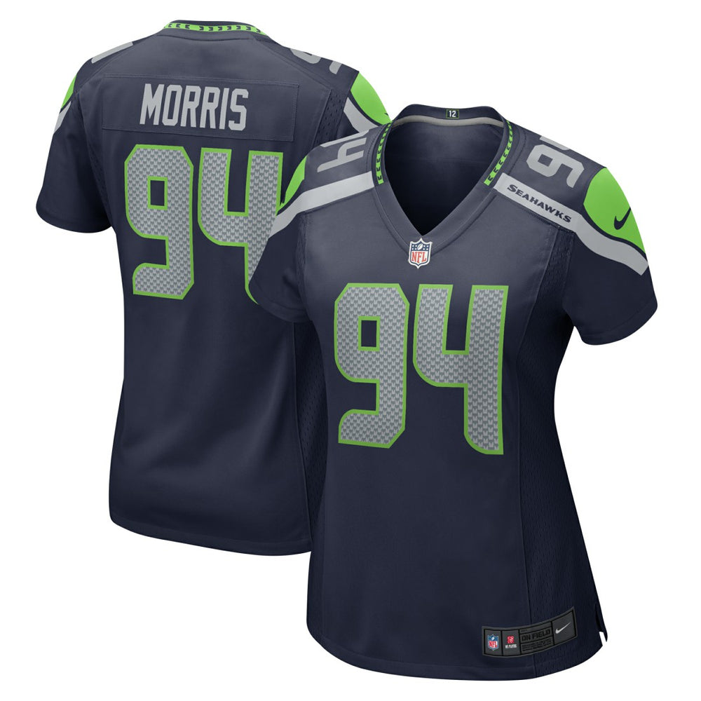 Nike Mike Morris Seattle Seahawks Women's Team Game Jersey College College Navy