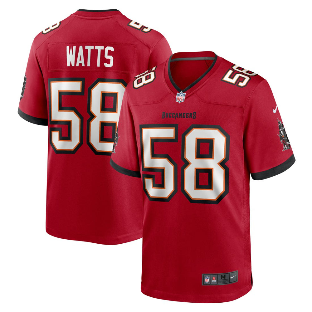 Nike Markees Watts Tampa Bay Buccaneers Game Jersey Red