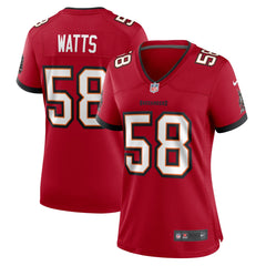 Nike Markees Watts Tampa Bay Buccaneers Women's Game Jersey Red