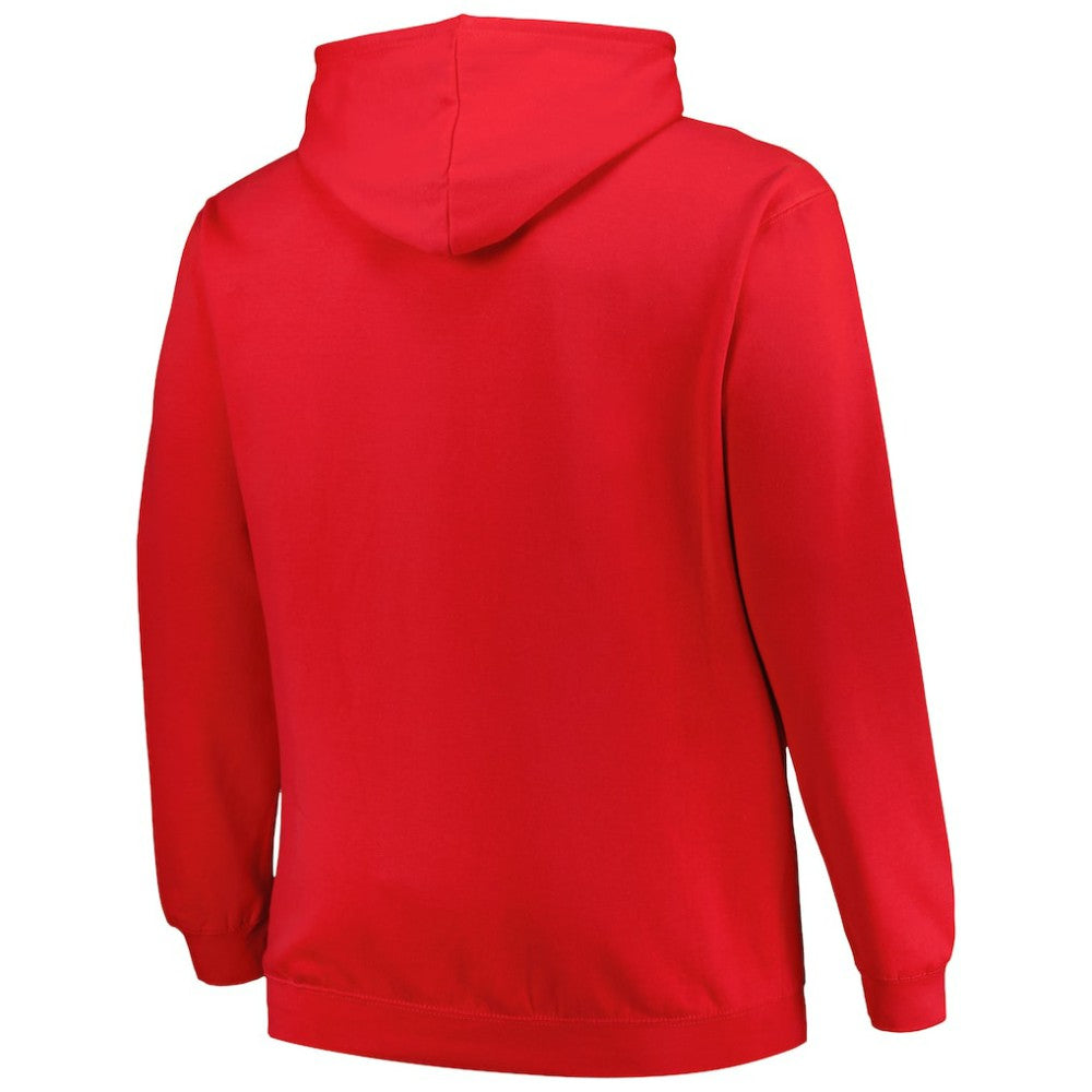 New Jersey Devils Profile Big & Tall Arch Over Logo Pullover Hoodie - Red - NHL 200745668
