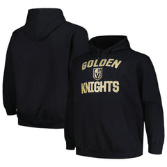 Vegas Golden Knights Profile Big & Tall Arch Over Logo Pullover Hoodie - Black - NHL 200745677