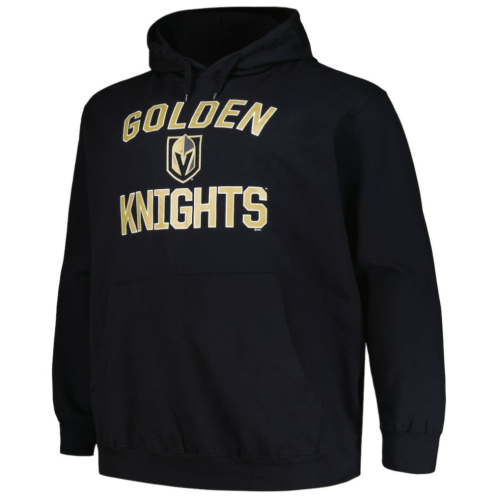 Vegas Golden Knights Profile Big & Tall Arch Over Logo Pullover Hoodie - Black - NHL 200745677