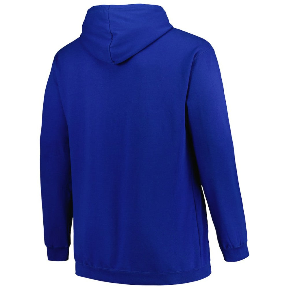 Tampa Bay Lightning Profile Big & Tall Arch Over Logo Pullover Hoodie - Blue - NHL 200745681