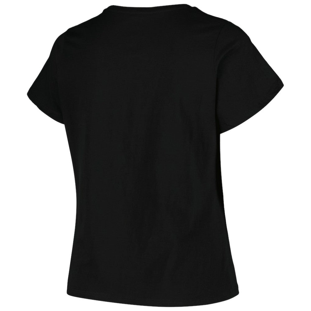 Pittsburgh Penguins Profile Women's Plus Size Arch Over Logo T-Shirt - Black - NHL 200745693