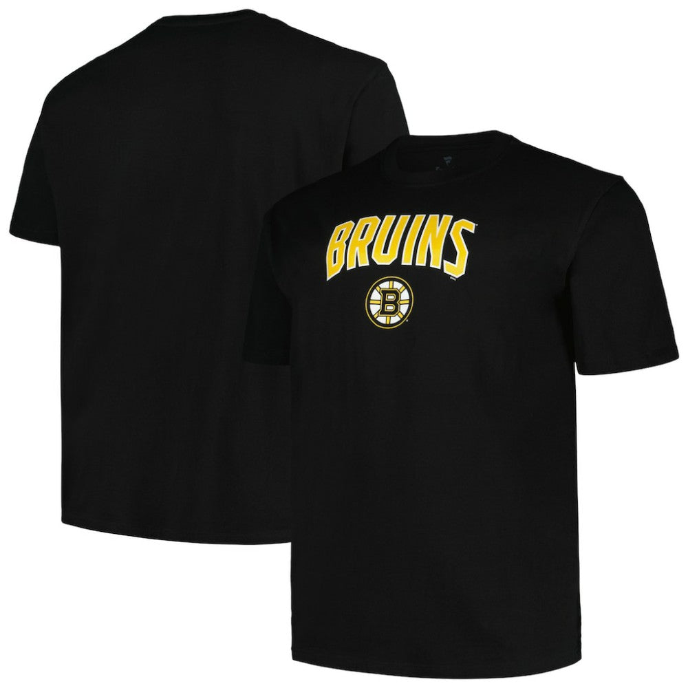 Boston Bruins Profile Big & Tall Arch Over Logo T-Shirt - Black - NHL 200745701
