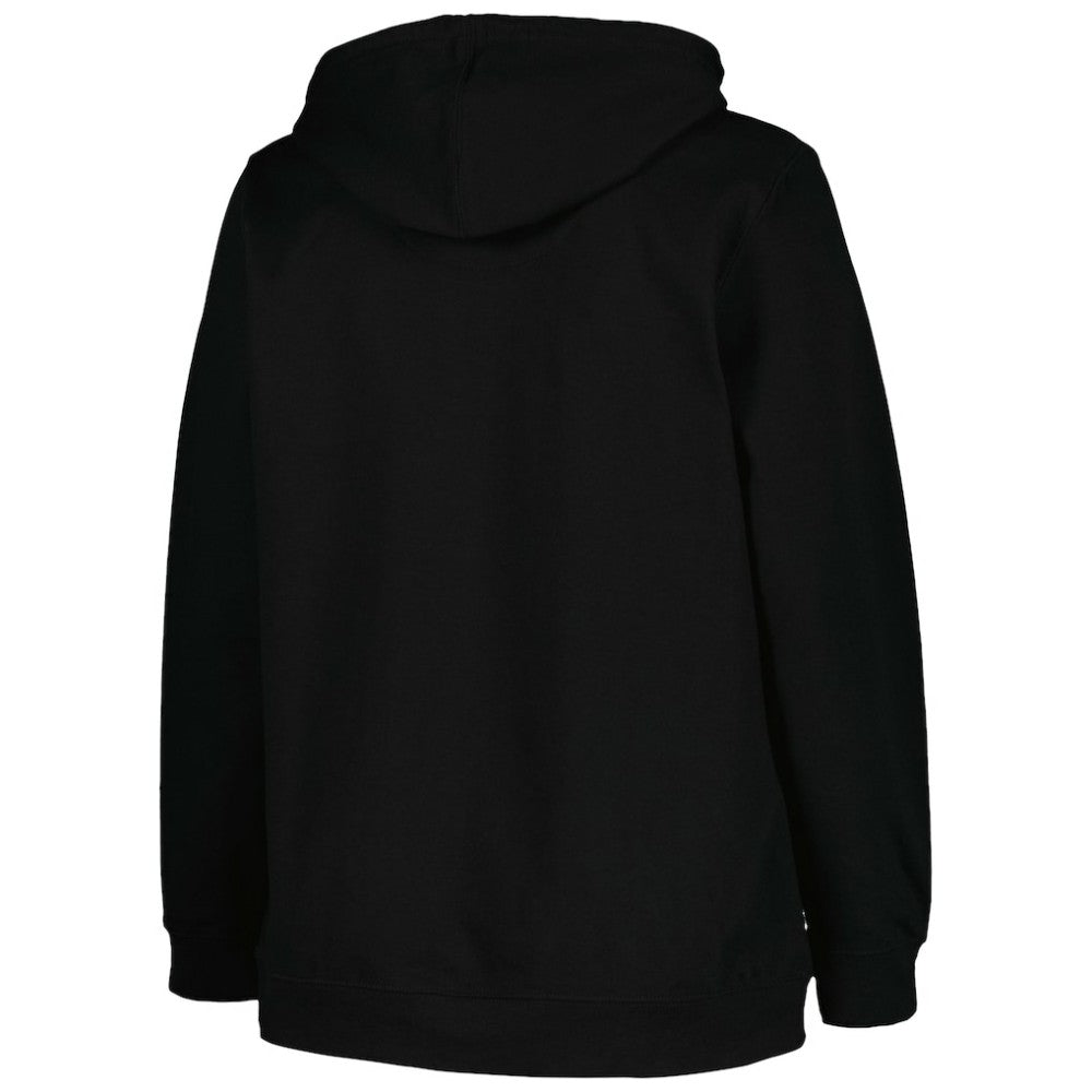 Boston Bruins Profile Women's Plus Size Arch Over Logo Pullover Hoodie - Black - NHL 200745703