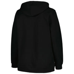 Boston Bruins Profile Women's Plus Size Arch Over Logo Pullover Hoodie - Black - NHL 200745703