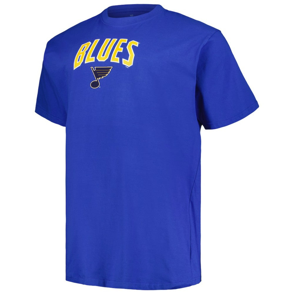 St. Louis Blues Profile Big & Tall Arch Over Logo T-Shirt - Blue - NHL 200745705